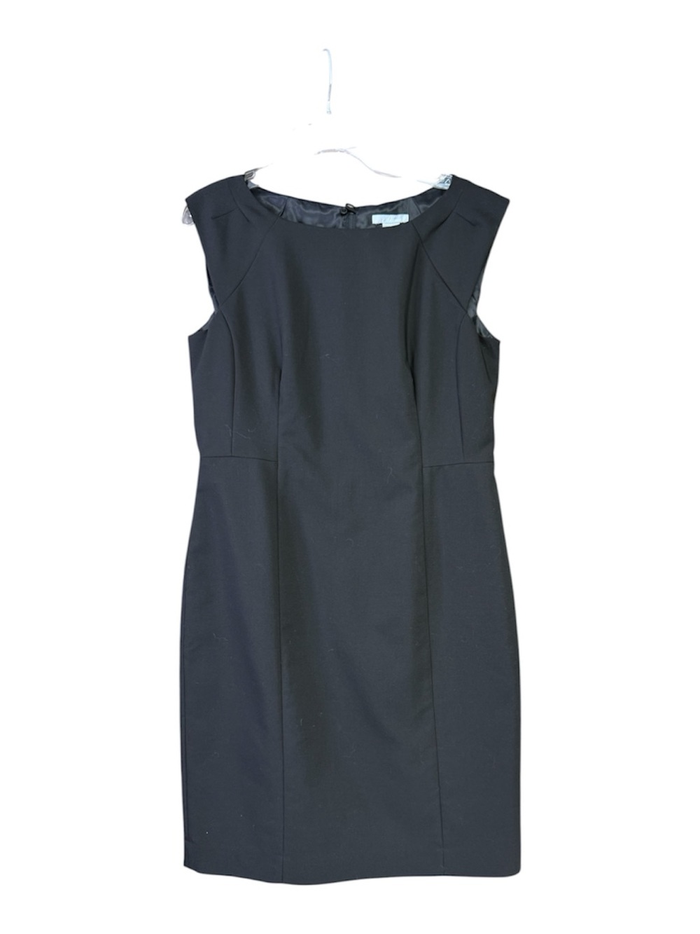 H&M size 12 Classic Black Sleeveless Sheath Midi Dress fully lined